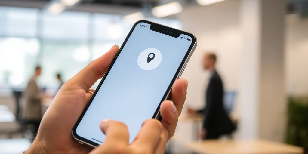 Nahaufnahme eines Smartphones mit Kontaktdaten der Rentenversicherung.