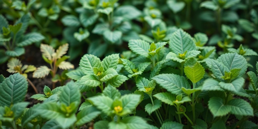 Vielfalt von Pflanzen im Garten für Diversifikation.