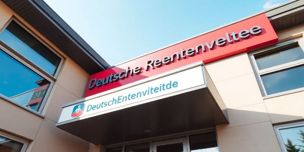 Eingang zur Deutschen Rentenversicherung Knappschaft-Bahn-See.